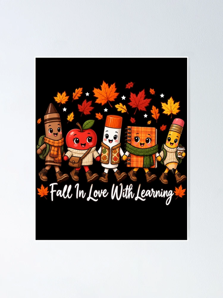 Thumbnail 1 of 3, Poster, Fall In Love With Learning designed and sold by ROUX-ART.