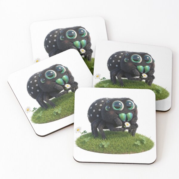 Item preview, Cute Jumping Spider Giving You a Daisy designed and sold by Thanat Studio.