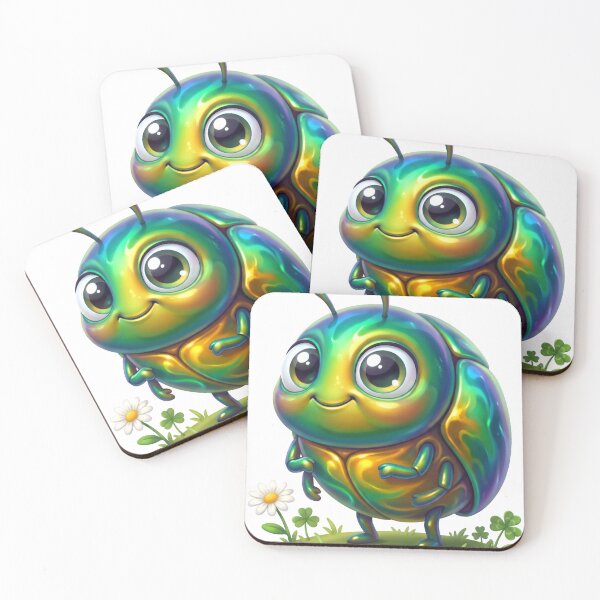 Item preview, Cute Shiny Jewel Beetle designed and sold by Thanat Studio.