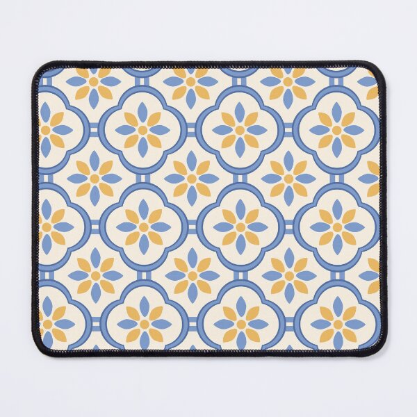 Item preview, Portuguese Azulejo Tile Pattern Blue and Yellow designed and sold by Cole's Design.