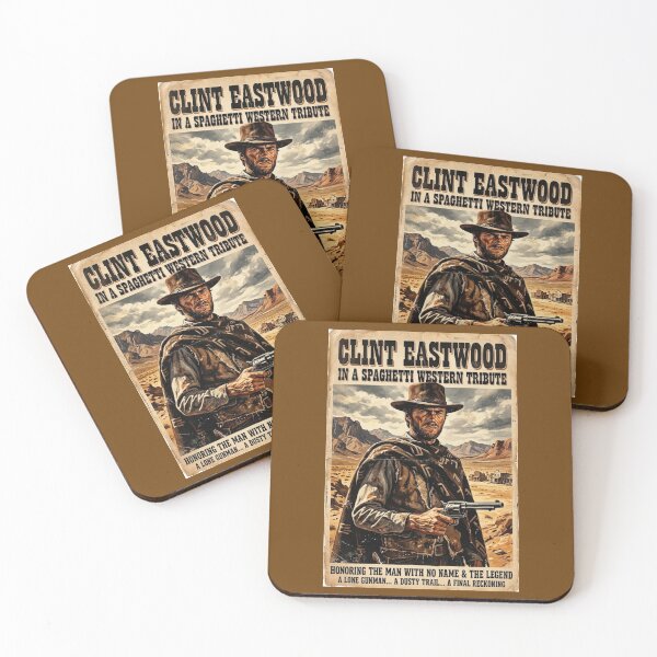 Item preview, Clint Eastwood Western Movies Tribute Poster designed and sold by Halifaxartguy.