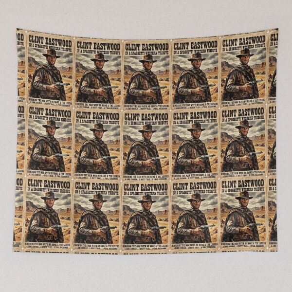 Item preview, Clint Eastwood Western Movies Tribute Poster designed and sold by Halifaxartguy.
