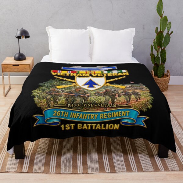 Item preview, Army - 26th Infantry Regiment - DUI w Br - Ribbon - TOP - 1st Bn w CIB VN SVC -Phuoc Vinh - Patrol - 3D - Transparent designed and sold by Military Insignia Products.