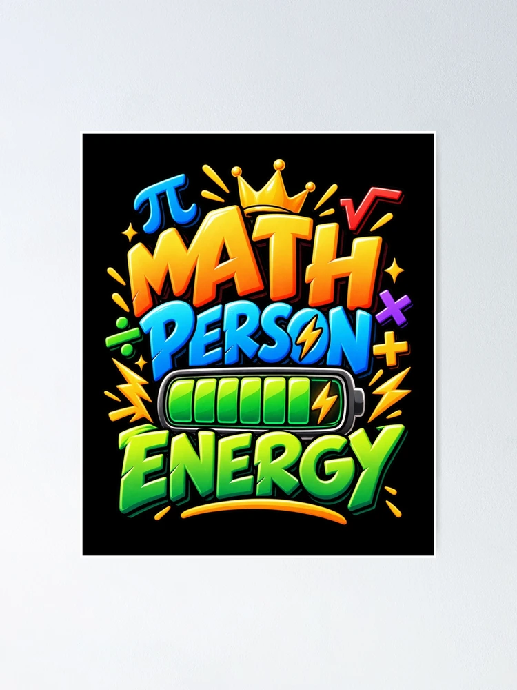 Thumbnail 1 of 3, Poster, How to Be a Math Person Math Design designed and sold by DarkRelicStudio.
