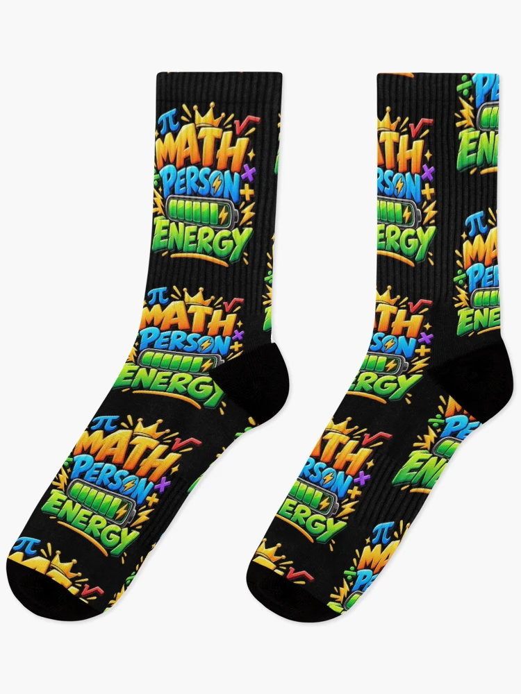 Thumbnail 1 of 5, Socks, How to Be a Math Person Math Design designed and sold by DarkRelicStudio.