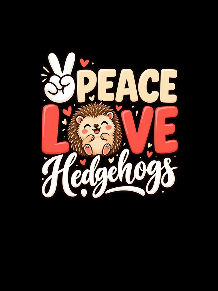 Thumbnail 4 of 4, iPhone Case, Peace Love Hedgehogs designed and sold by ROUX-ART.
