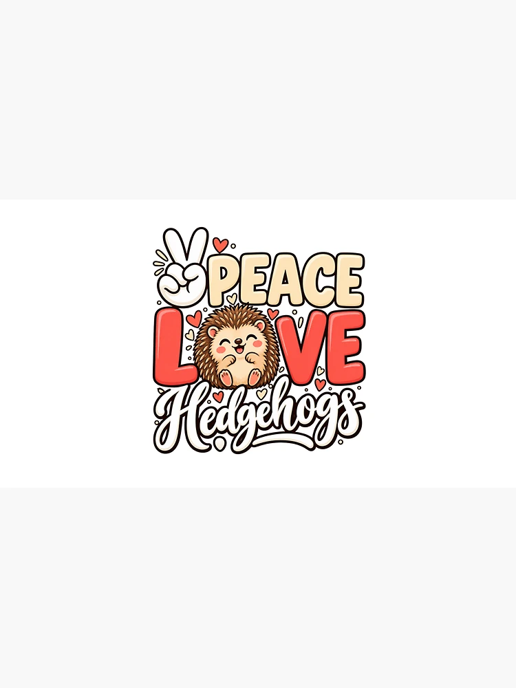Thumbnail 3 of 3, Cap, Peace Love Hedgehogs designed and sold by ROUX-ART.