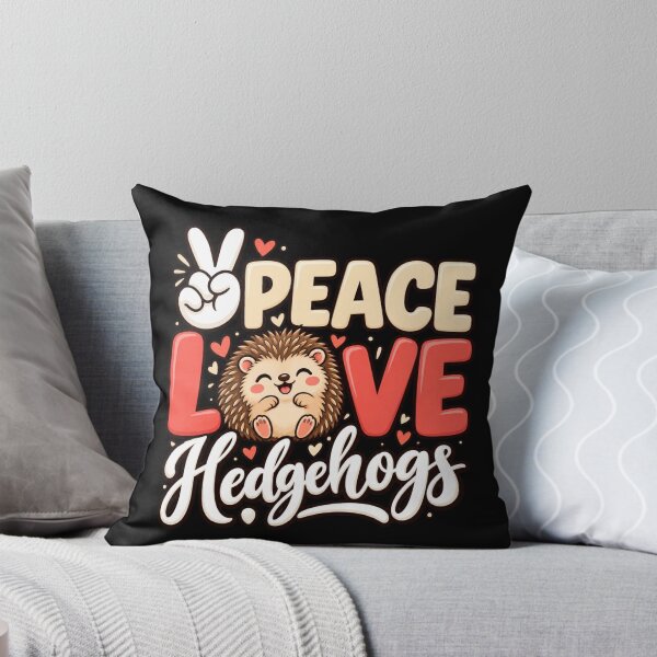 Item preview, Peace Love Hedgehogs designed and sold by ROUX-ART.