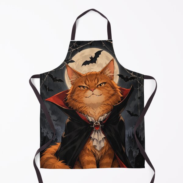 Item preview, Gothic Dracula Cat, Vintage Halloween Cemetery Design designed and sold by MagMade.