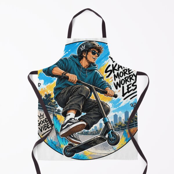 Item preview, Skate more worry less scooter skate park designed and sold by Argi- Luz.