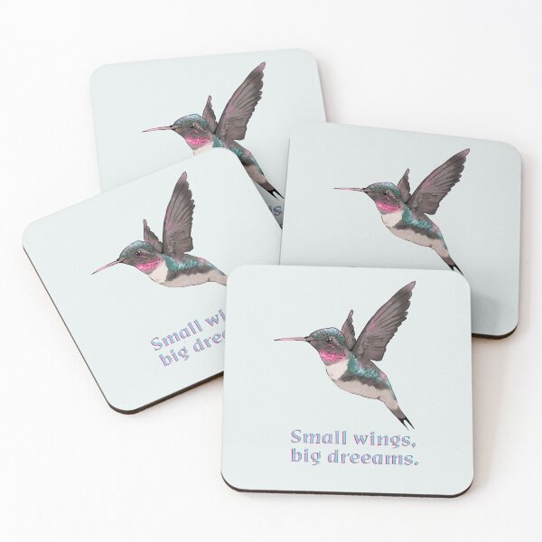 Item preview, Hummingbird illustration | Small Wings, Big Dreams designed and sold by pinkybat.