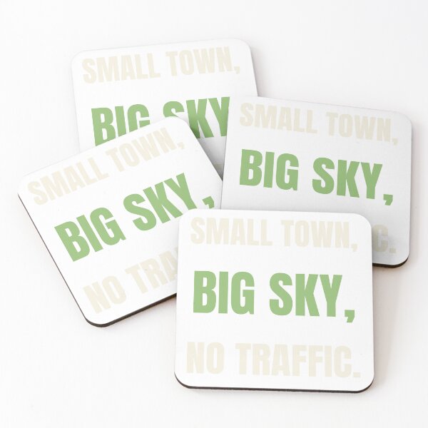 Item preview, Small Town, Big Sky, No Traffic — Rural Life Design designed and sold by FlyoverCountry.