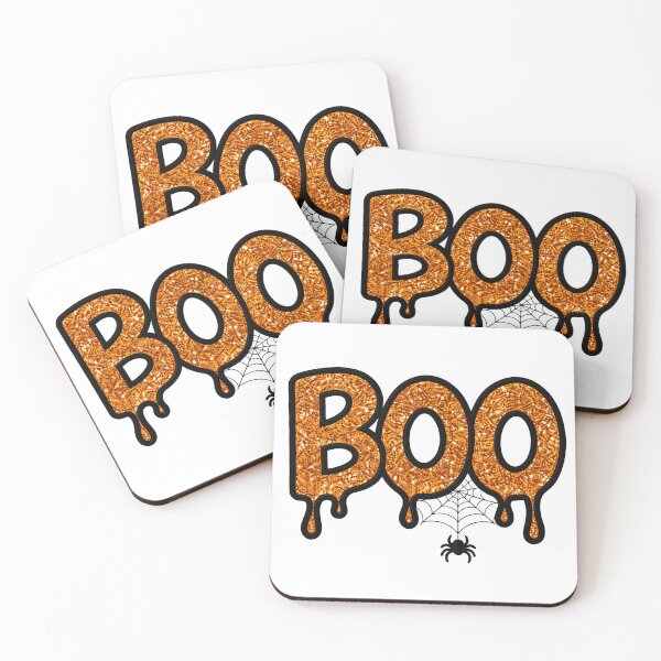 Item preview, Orange Glitter Halloween Lettering with Spiderweb designed and sold by hoganpineda.
