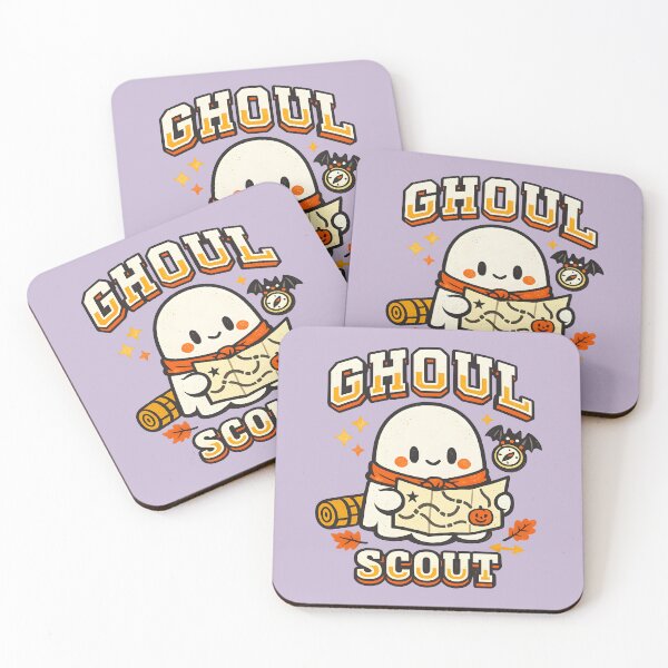 Item preview, Ghoul Scout Kawaii Ghost Halloween Hiking Adventure designed and sold by  MAD's Recreation Studio.
