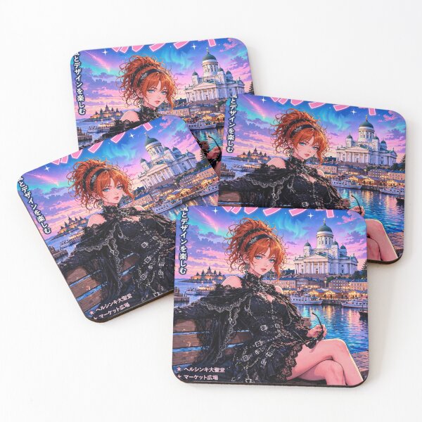 Item preview, Helsinki, Finland — The Red-Haired Witch of the Northern Lights designed and sold by DibujandoPorfa.