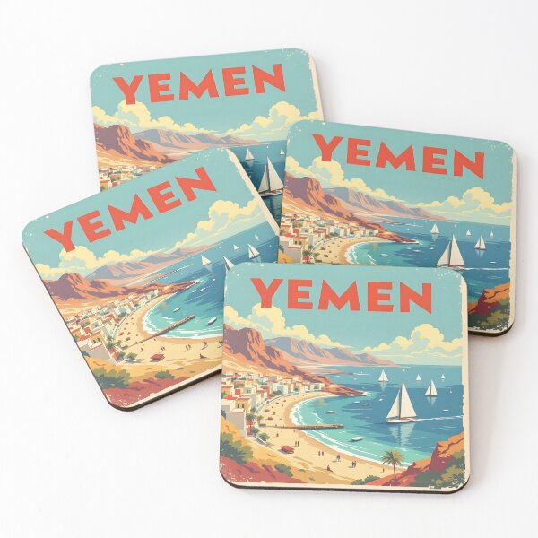 Item preview, Yemen – Painterly Vintage Country Collection Travel Poster designed and sold by LSVart.