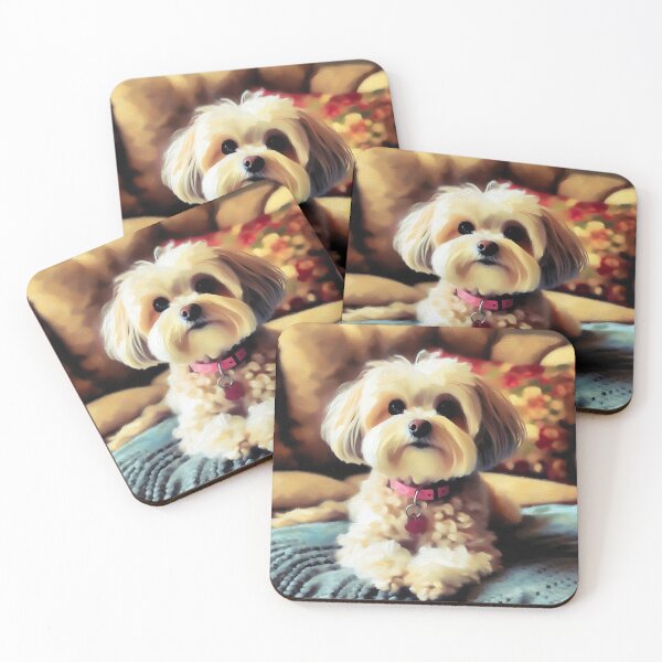 Item preview, Maltipoo Dog Portrait | Cute Fluffy Puppy Art designed and sold by ksgraphics222.