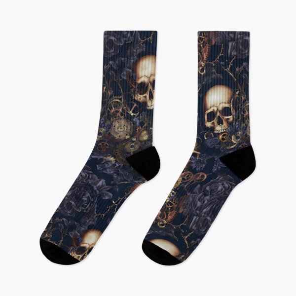 Item preview, Dark Gothic Skull & Crimson Roses Pattern 01 designed and sold by The Design Asset Station.