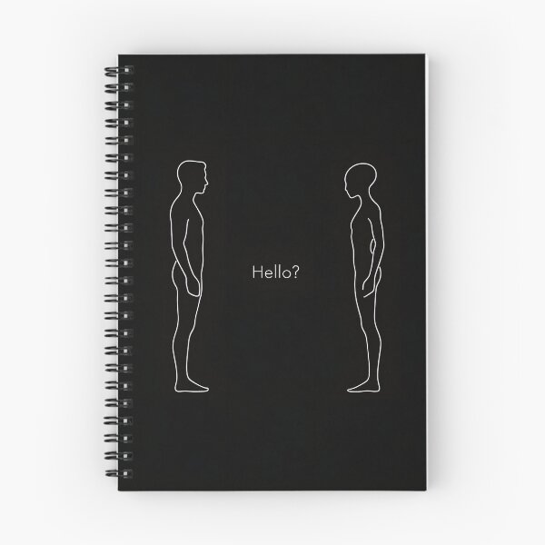 Item preview, Minimalist Alien First Contact "Hello?" Design designed and sold by NovaDesignCoLtd.