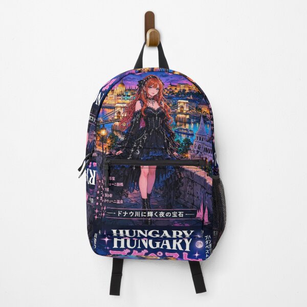 Item preview, Budapest, Hungary — The Red-Haired Witch of the Danube Lights. designed and sold by DibujandoPorfa.