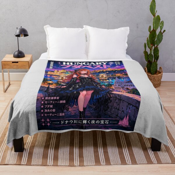 Item preview, Budapest, Hungary — The Red-Haired Witch of the Danube Lights. designed and sold by DibujandoPorfa.