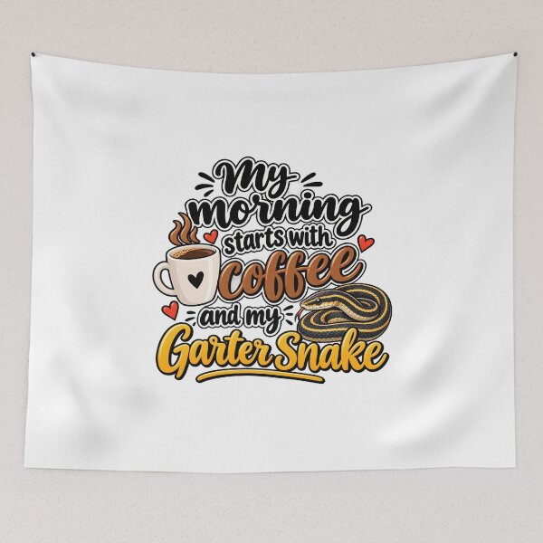 Item preview, My morning starts with coffee and my Garter Snake designed and sold by RBBeachDesigns.