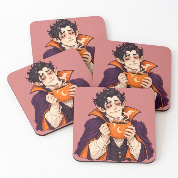 Item preview, Sleepy Coffee Vampire designed and sold by DreamagineArtDesign.