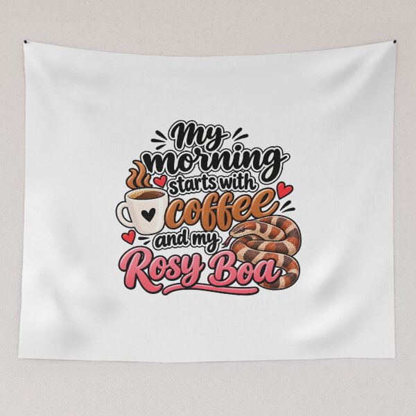 Item preview, My morning starts with coffee and my Rosy Boa. designed and sold by RBBeachDesigns.