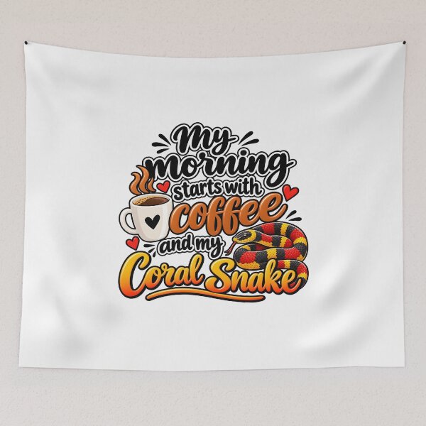 Item preview, My morning starts with coffee and my Coral Snake designed and sold by RBBeachDesigns.