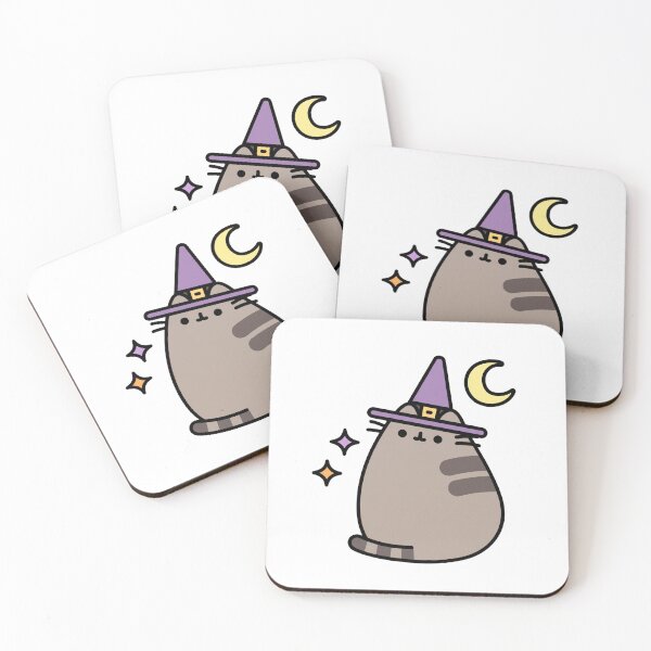 Item preview, Cute Pusheen Witch Cat Halloween designed and sold by sfinawood.