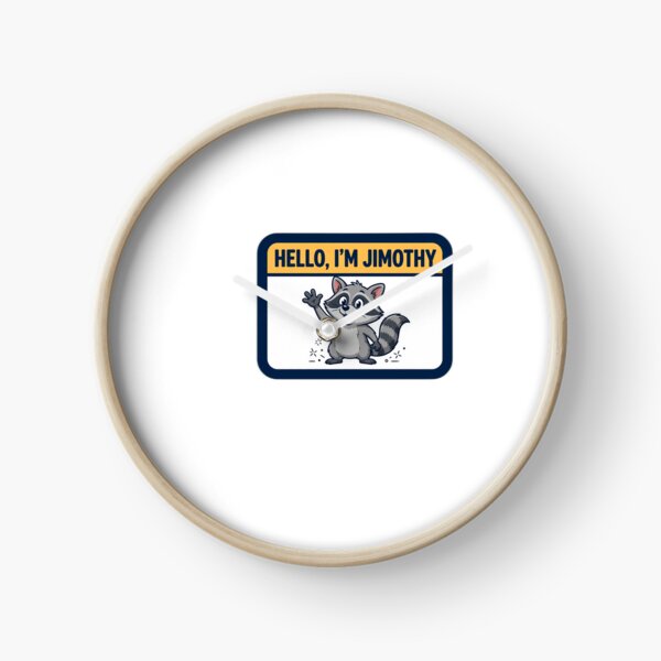 Item preview, Hello, I'm Jimothy T-Shirt — Funny Raccoon Name Tag Shirt designed and sold by stacyanne324.