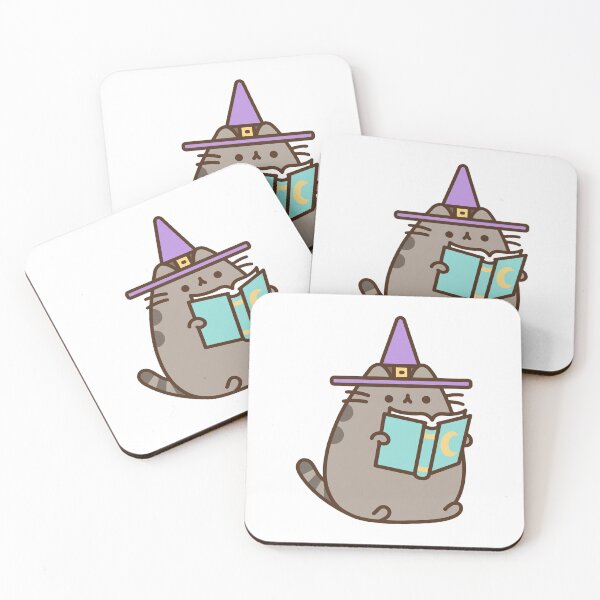 Item preview, Cute Pusheen Witch Cat Halloween designed and sold by sfinawood.