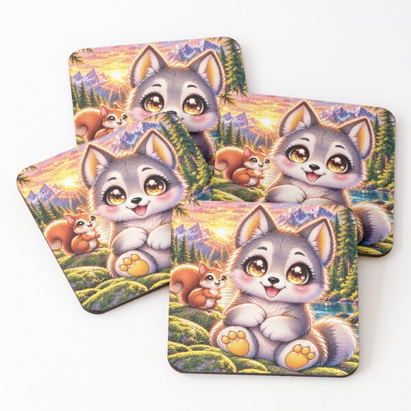 Item preview, Adorable Baby Wolf in the Mountains designed and sold by Arlinda's Flavour.