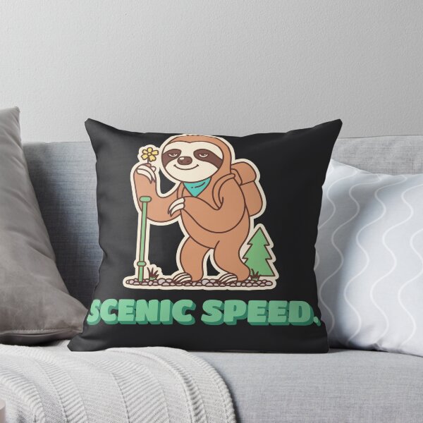 Item preview, I Hike At Scenic Speed Funny Hiking Sloth Slow Hiker Humor designed and sold by SickDesign.