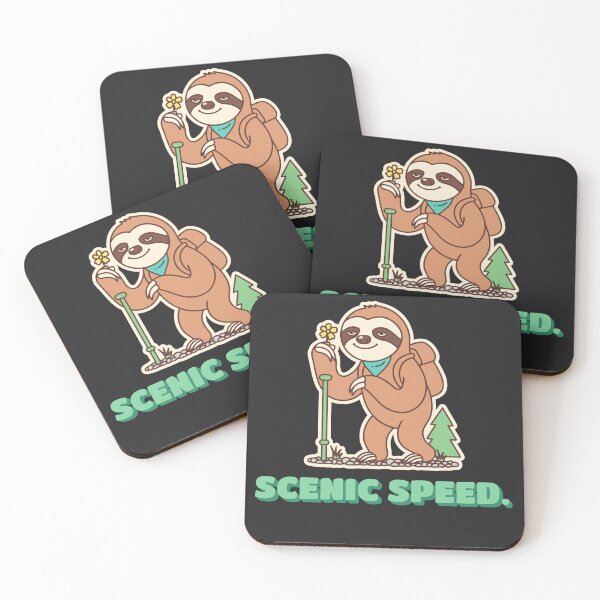 Item preview, I Hike At Scenic Speed Funny Hiking Sloth Slow Hiker Humor designed and sold by SickDesign.