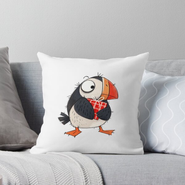 Item preview, Puffin Hugging a Christmas Parcel designed and sold by The-Art-of-D.