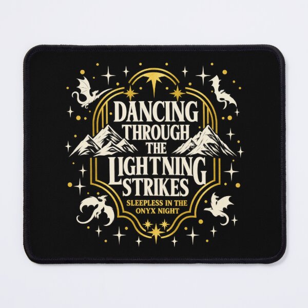 Item preview, Dancing Through the Lightning Strikes Onyx Night Fourth Wing Bookish Shirt designed and sold by VirgilPeck.