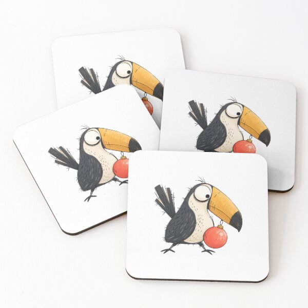 Item preview, Toucan Carrying a Christmas Bauble designed and sold by The-Art-of-D.