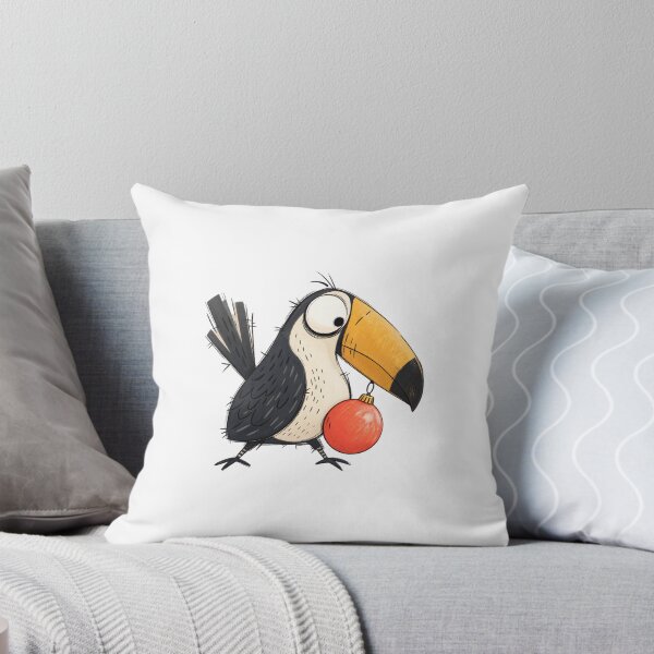 Item preview, Toucan Carrying a Christmas Bauble designed and sold by The-Art-of-D.