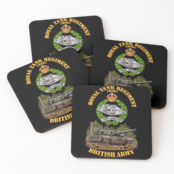Item preview, UK - Royal Tank Regiment - Challenger 2 - 3D - Transparent designed and sold by Military Insignia Products.