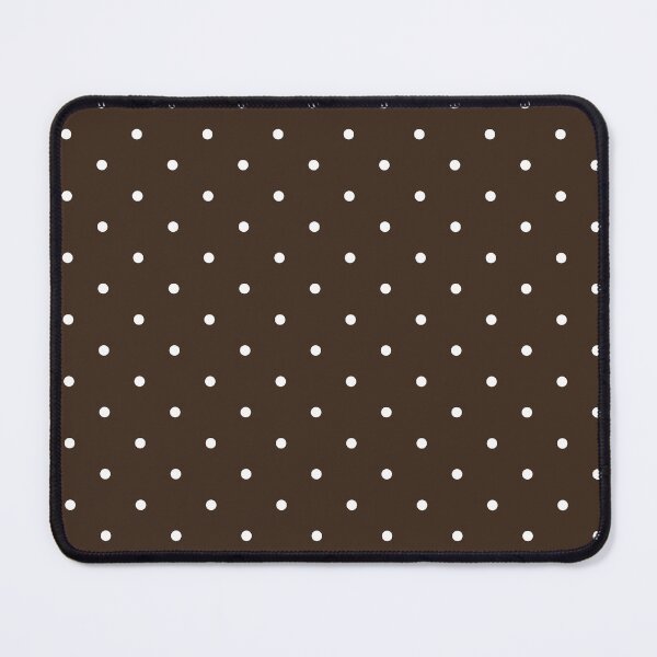 Item preview, polka dot pattern in chocolate brown and white designed and sold by RishabhArts1.