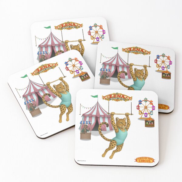 Item preview, Lena Leopard Trapeze Artist: Vintage Circus Animal Parody designed and sold by MissTerryWoman.