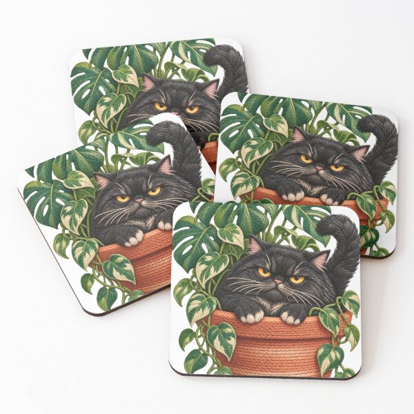 Item preview, Meownstera designed and sold by Ann's Shoppy Shop.