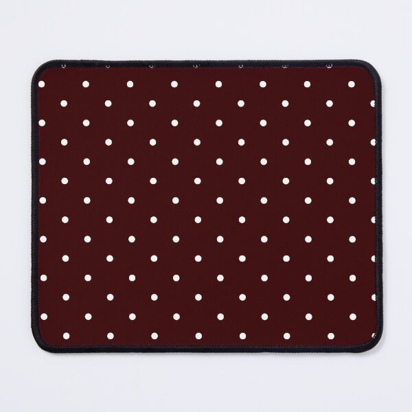 Item preview, polka dot pattern in deep burgundy and white designed and sold by RishabhArts1.