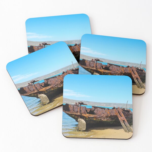 Item preview, Rusted Shipwreck on the Coast of South Africa designed and sold by Coastal Wearable Art & Home Decor.