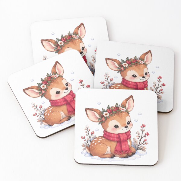 Item preview, Cute Christmas Winter Fawn designed and sold by Rehnair.