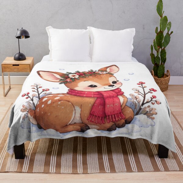 Item preview, Cute Christmas Winter Fawn designed and sold by Rehnair.