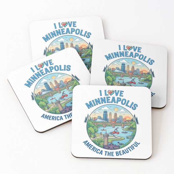 Item preview, Minneapolis Minnesota Travel Souvenir, City of Lakes Adventure, Minneapolis USA Tourist Gift designed and sold by Illumine-World.