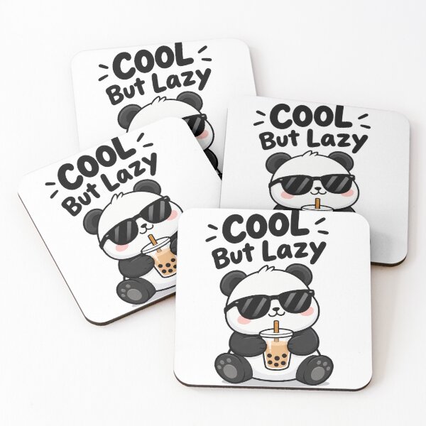 Item preview, Cool But Lazy Panda – Funny Boba Tea Animal designed and sold by Vayro cartoons.