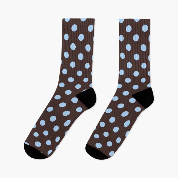 Item preview, Sky Blue and Brown Polka Dots Pattern designed and sold by The Innocent Ghost Project.
